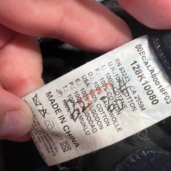 Love Rodennis Women's Jeggings Size 4 Dark Wash Lightly Distressed Jean Leggings - Picture 7 of 9